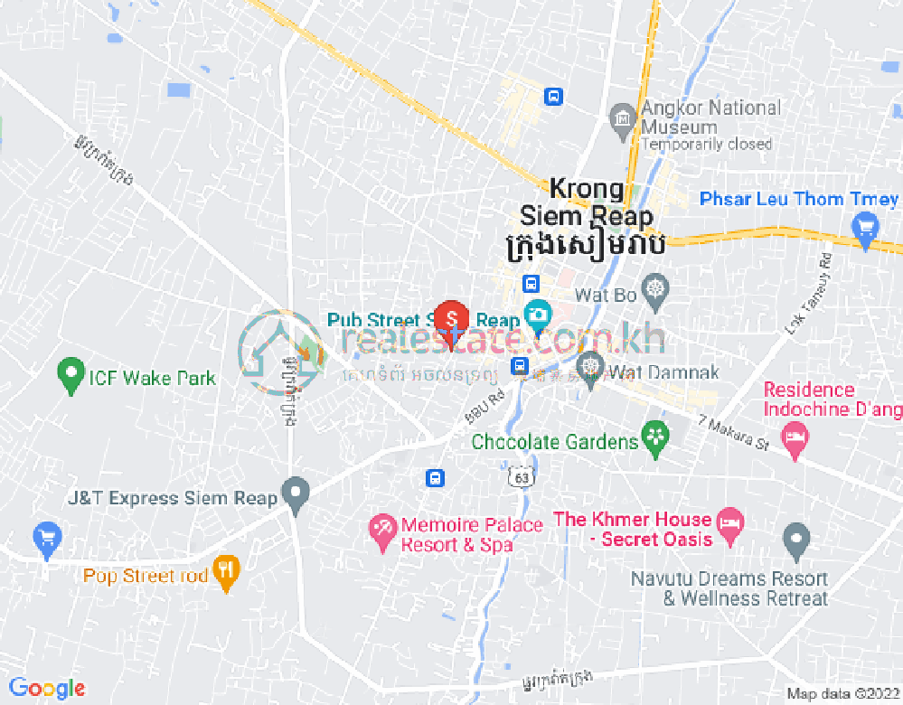Map of Svay Dankum, Siem Reap