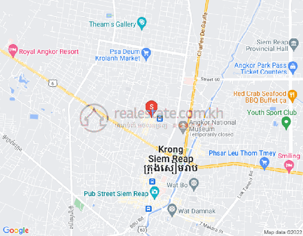 Map of Svay Dankum, Siem Reap