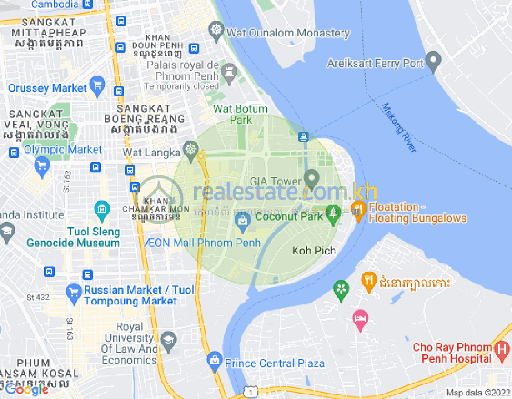 百色河分区, 占卡蒙, 金边地图