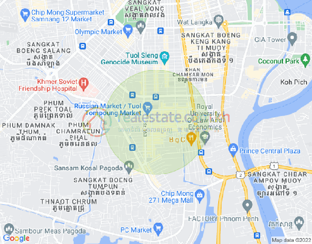 ផែនទី ទួលទំពូង១, ចំការមន, ភ្នំពេញ