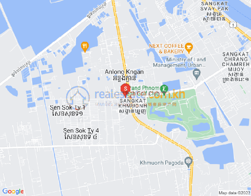 Carte de Khmuonh, Sen Sok, Phnom Penh