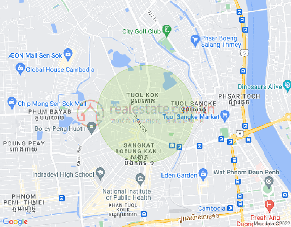 Mapa: Chrang Chamres I, Russey Keo, Phnom Penh