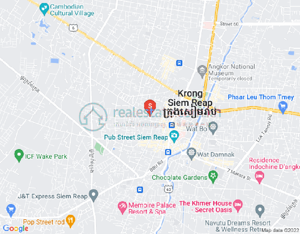 Mapa: Svay Dankum, Siem Reap