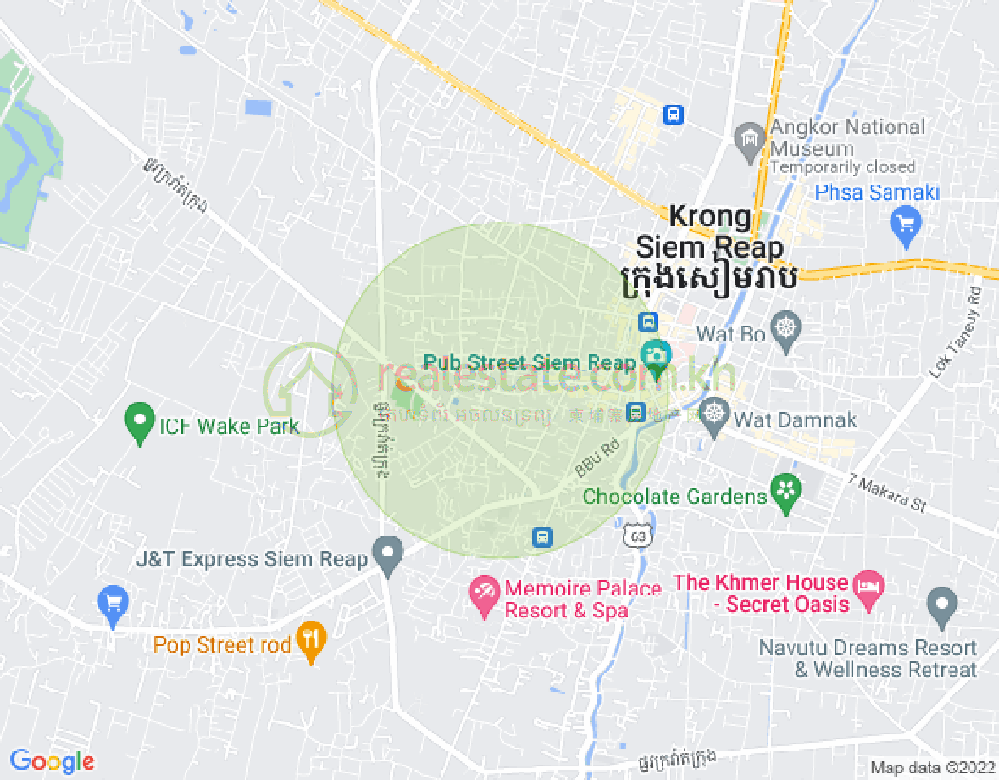 แผนที่ san Sok, สวายดังกุม, เสียมเรียบ