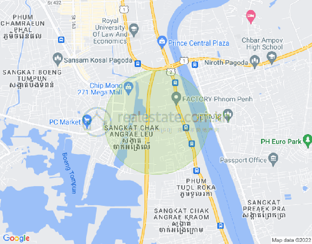 Mapa: Urban Village Phase 1