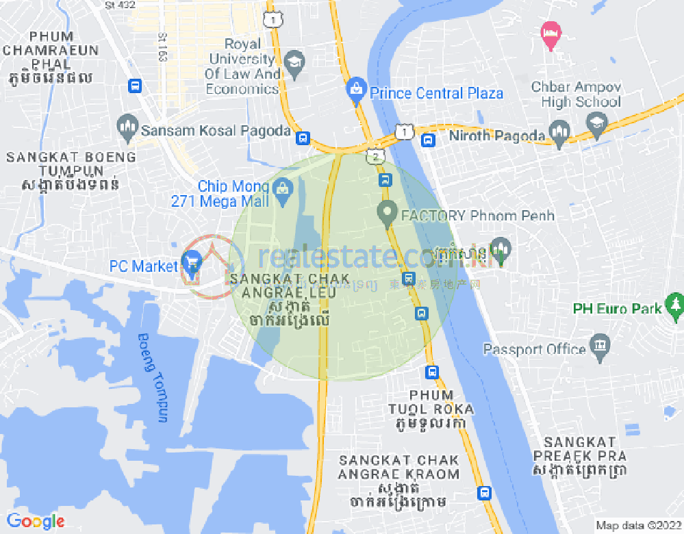 Mapa: Urban Village Phase 1