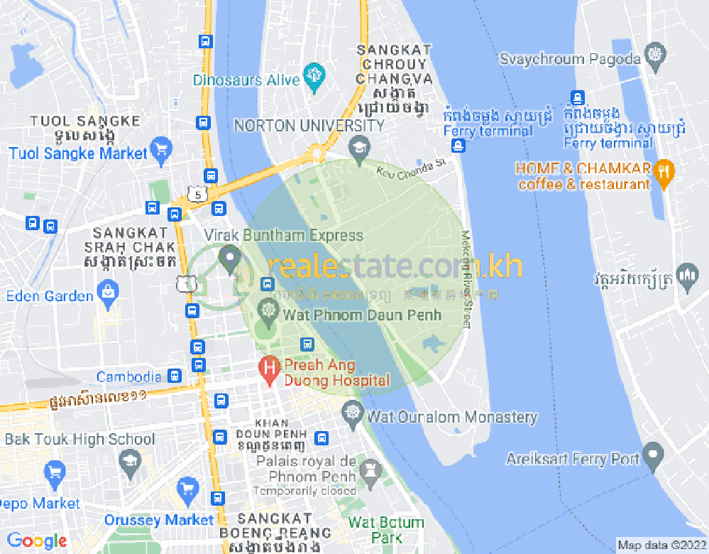 水净华区, 金边地图