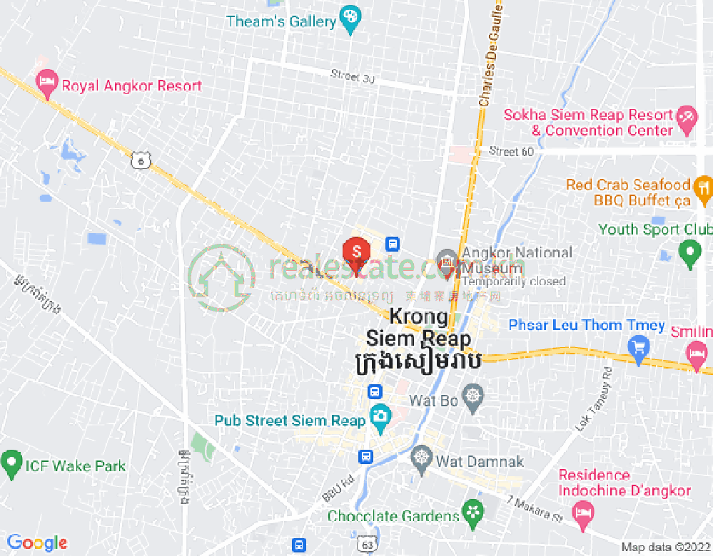 スヴァイダンクム, シェムリアップの地図