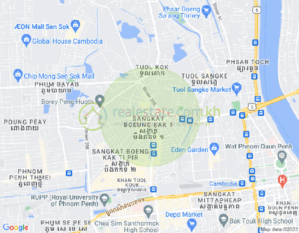 315 516, 万谷湖1分区, 堆谷区, 金边地图