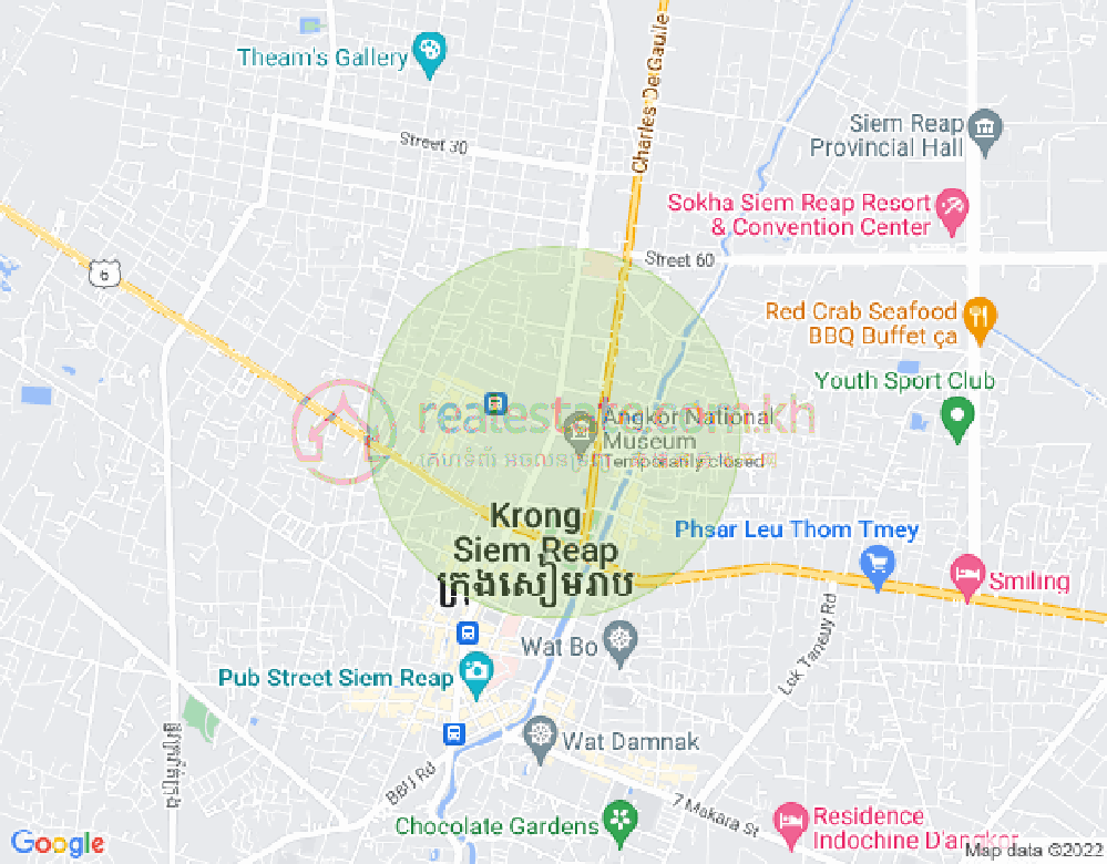 Svay Dangkum分区, 暹粒地图