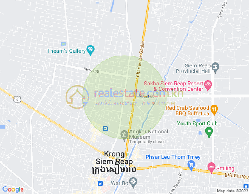 Svay Dangkum分区, 暹粒地图