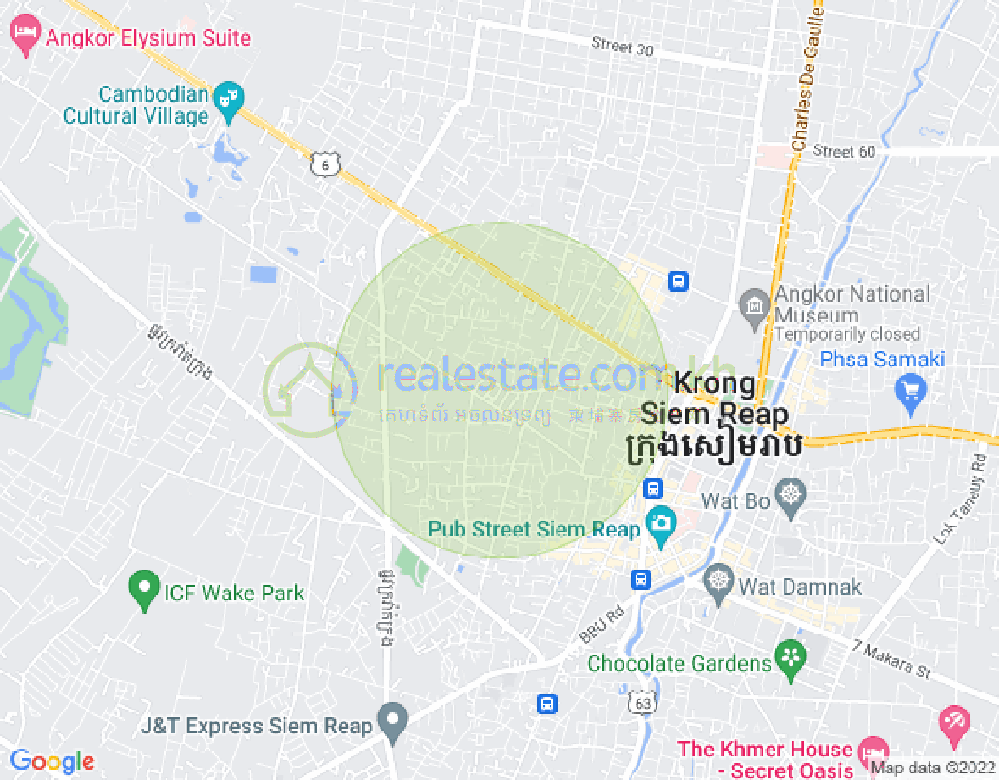 Svay Dangkum分区, 暹粒地图