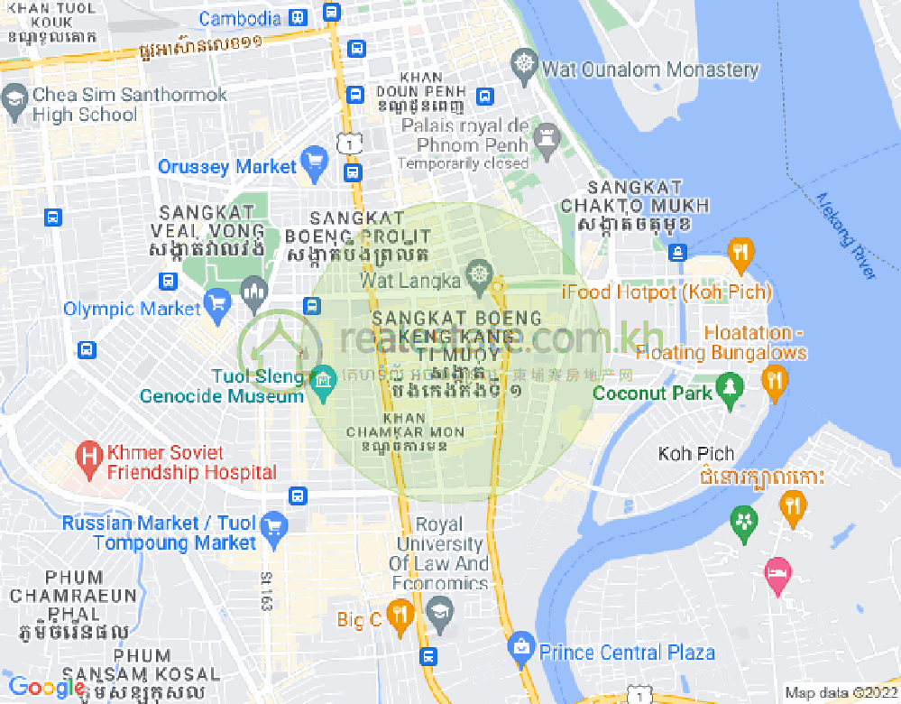Boeung Prolit分区, 马卡拉区, 金边地图