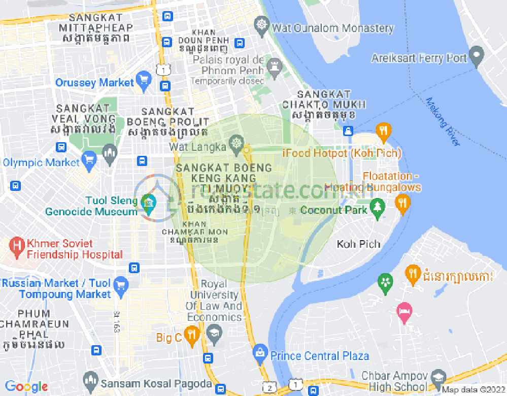 Map of Boeung Prolit, 7 Makara, Phnom Penh