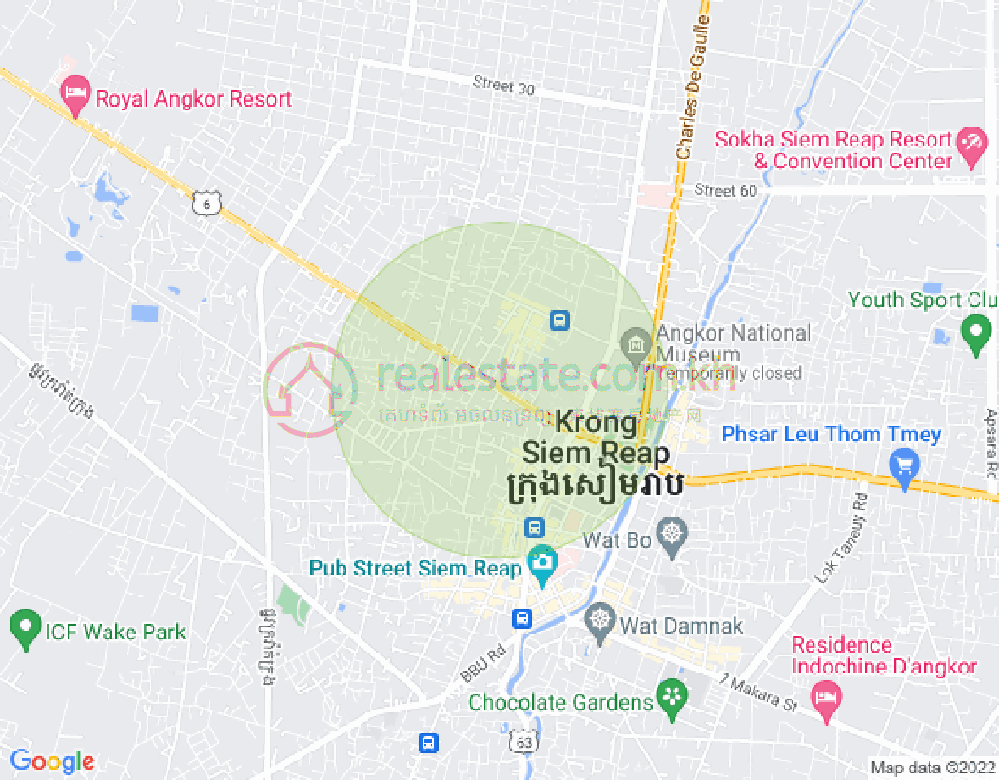 Svay Dangkum分区, 暹粒地图