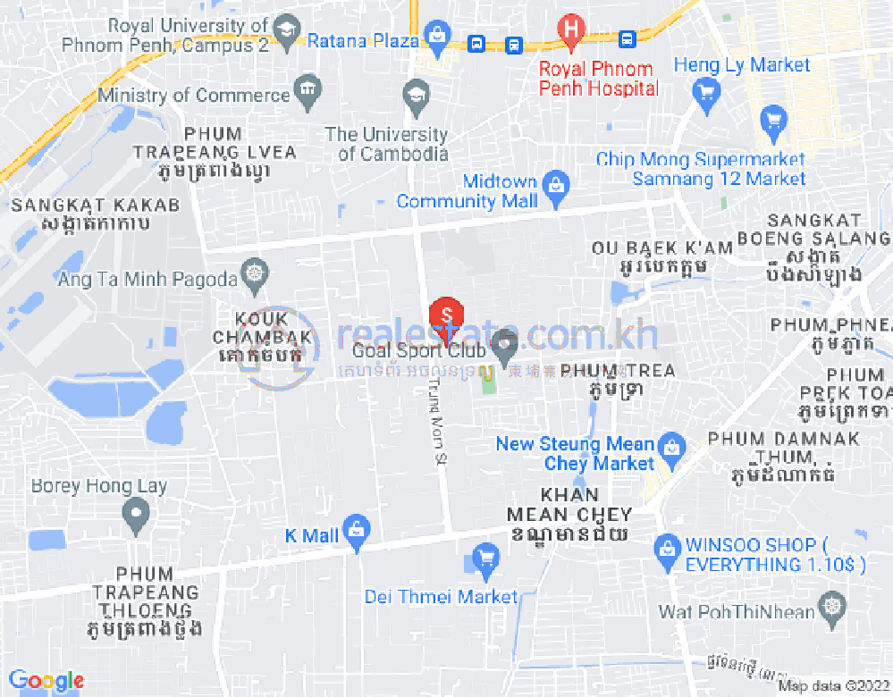 Mapa: Stueng Mean chey 2, Meanchey, Phnom Penh