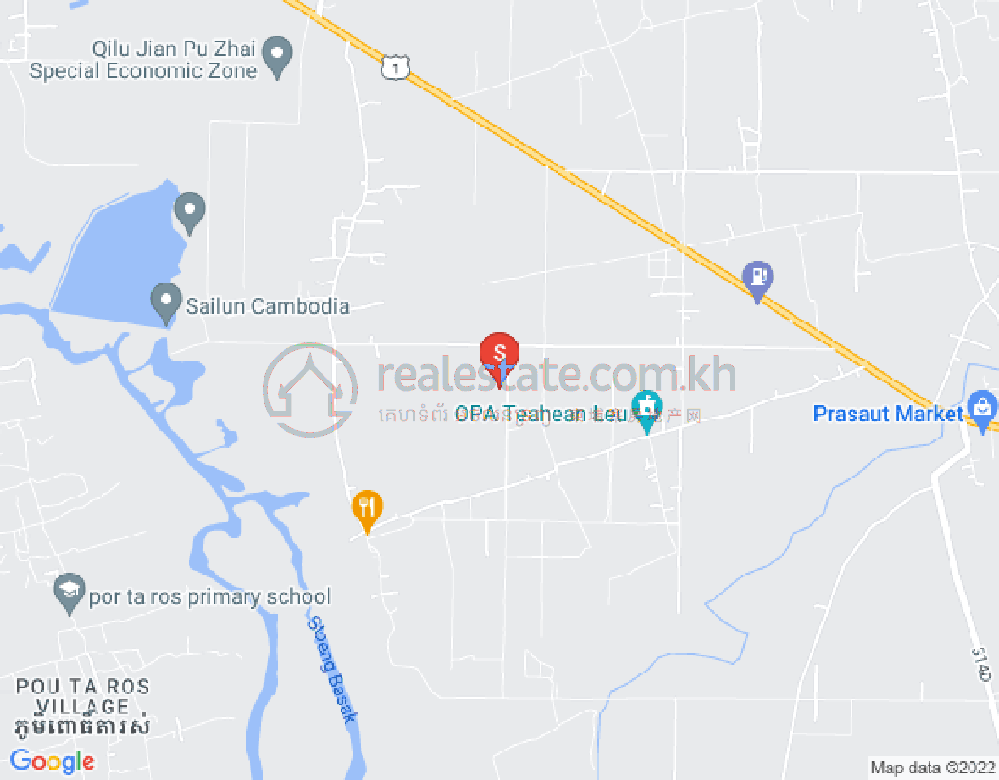 Map of Svay Toea, Svay Rieng