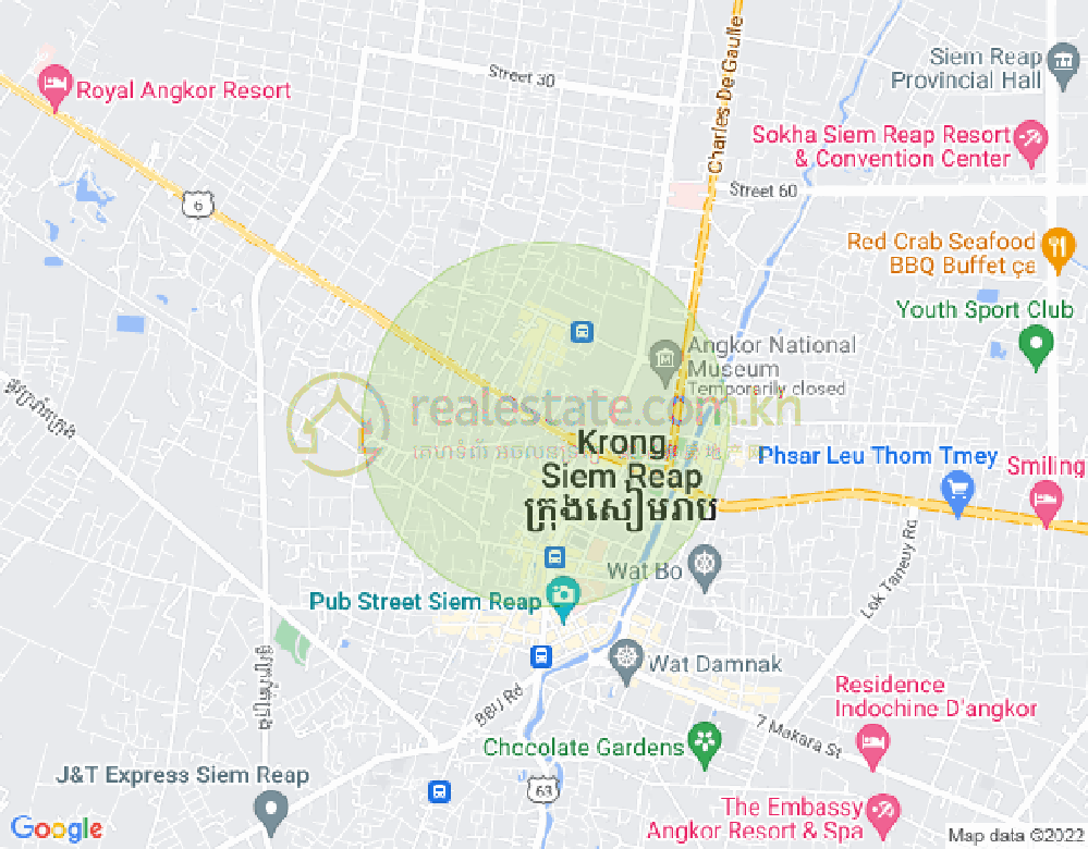 Svay Dangkum分区, 暹粒地图