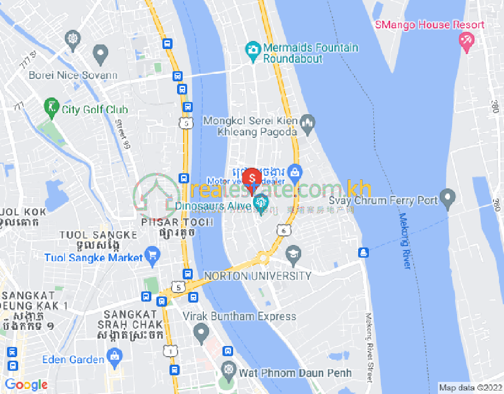 Map of Chroy Changvar, Phnom Penh