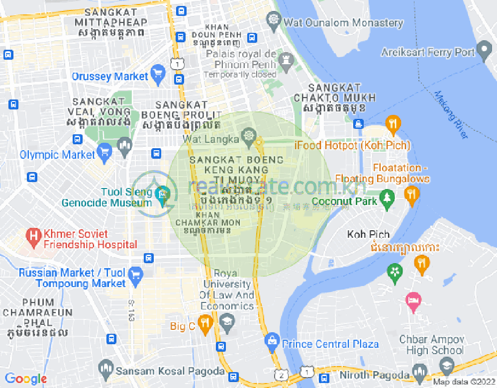 แผนที่ BKK 1, บึงเกงกอง, พนมเปญ