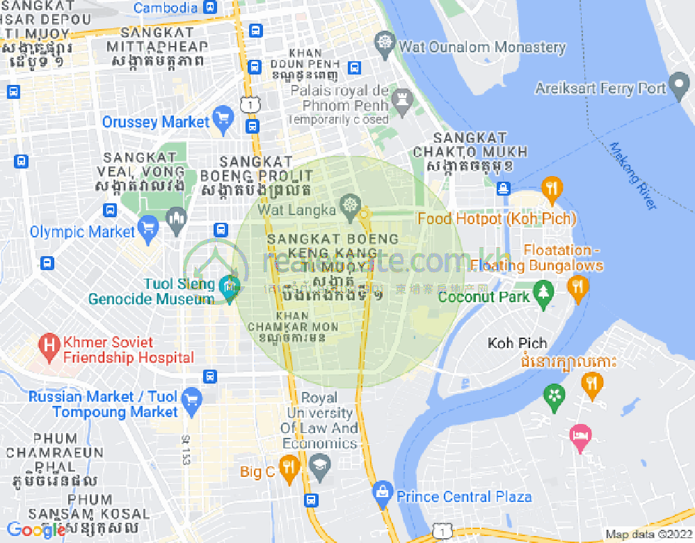 Map of Boeung Prolit, 7 Makara, Phnom Penh
