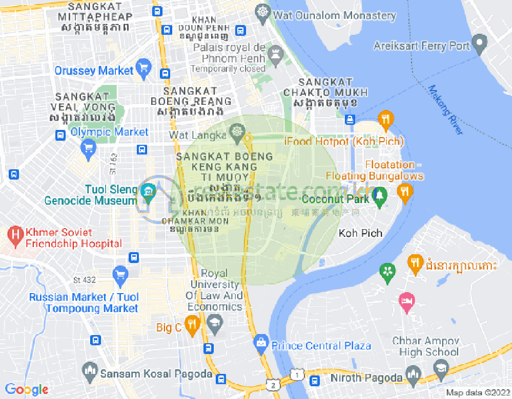 แผนที่ BKK 1, บึงเกงกอง, พนมเปญ