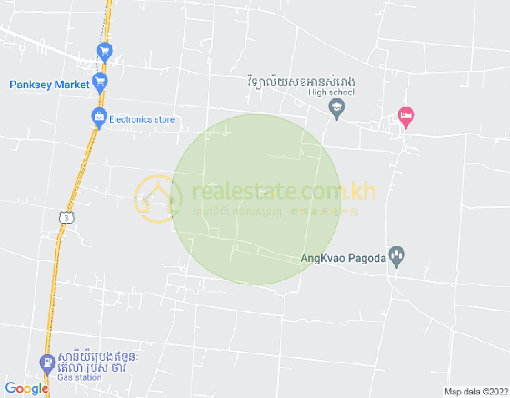 Mapa: road 3 National road 3 National, Khvav, Samraong, Takeo