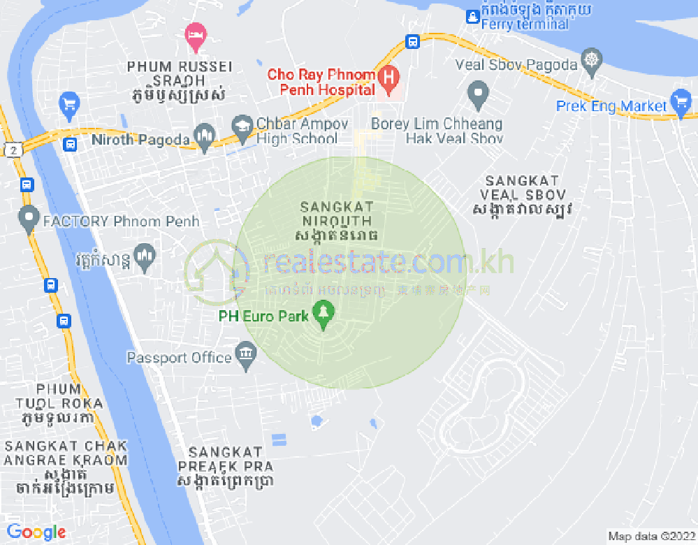 Carte de Nirouth, Chbar Ampov, Phnom Penh