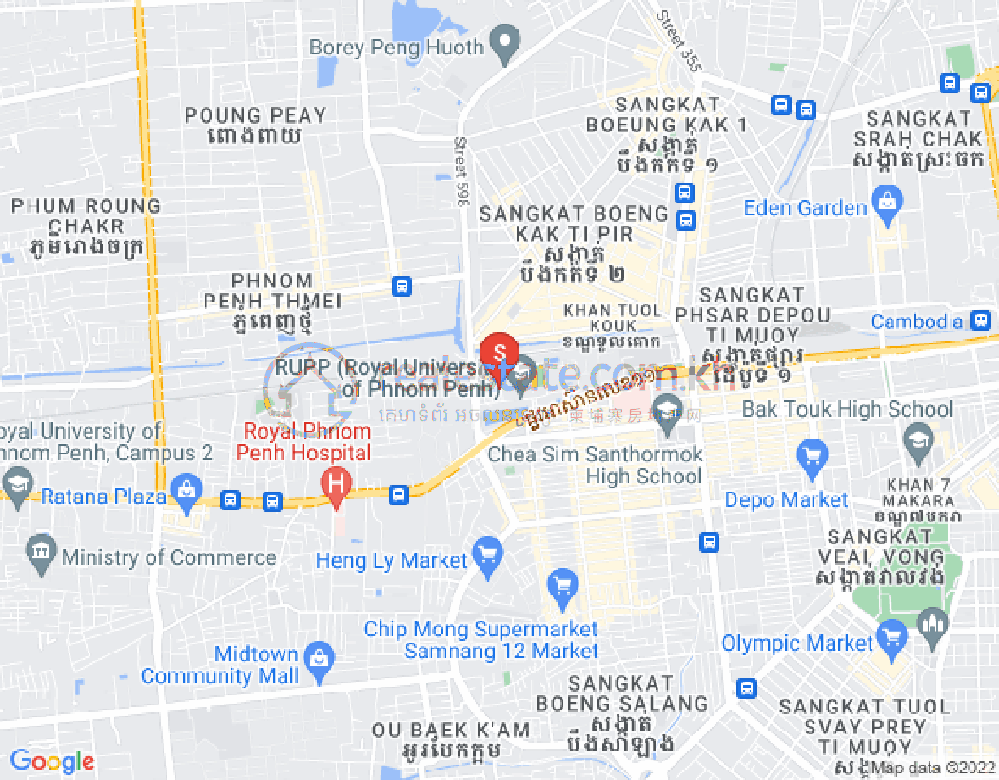 แผนที่ Toul Kork Lane