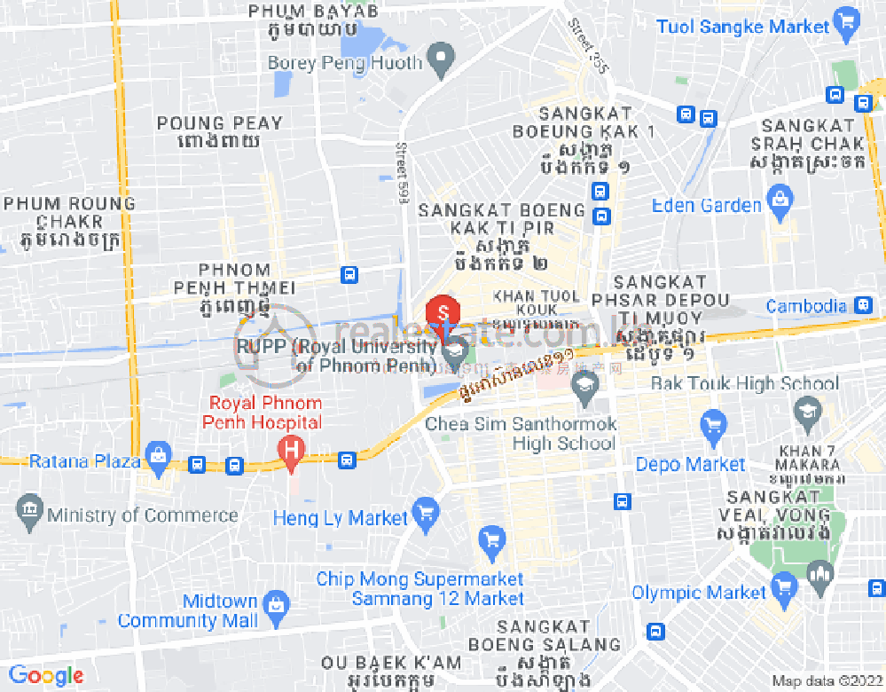Toul Kork Lane 지도