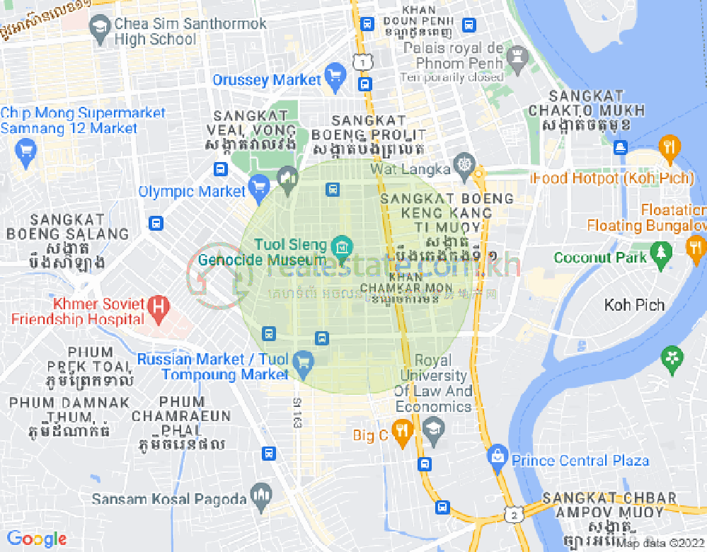 แผนที่ Boeung tumpun, เมียนเจ็ย, พนมเปญ