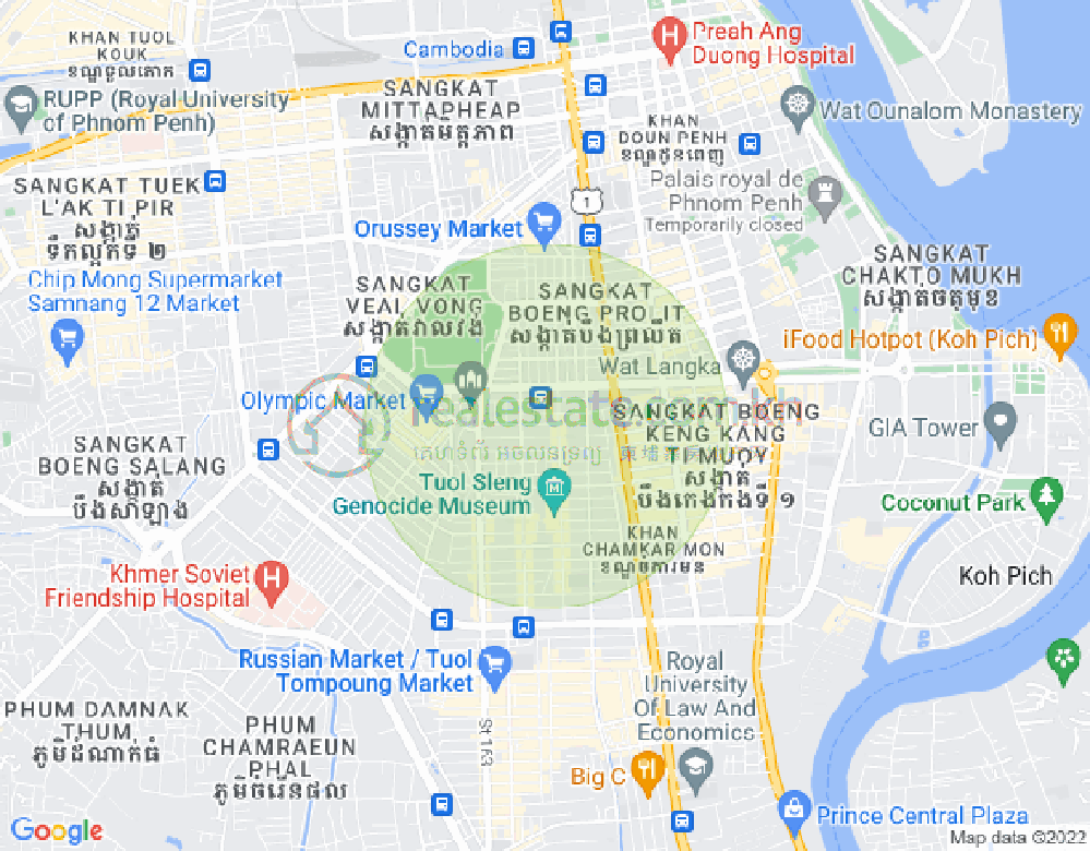 แผนที่ BKK 1, บึงเกงกอง, พนมเปญ