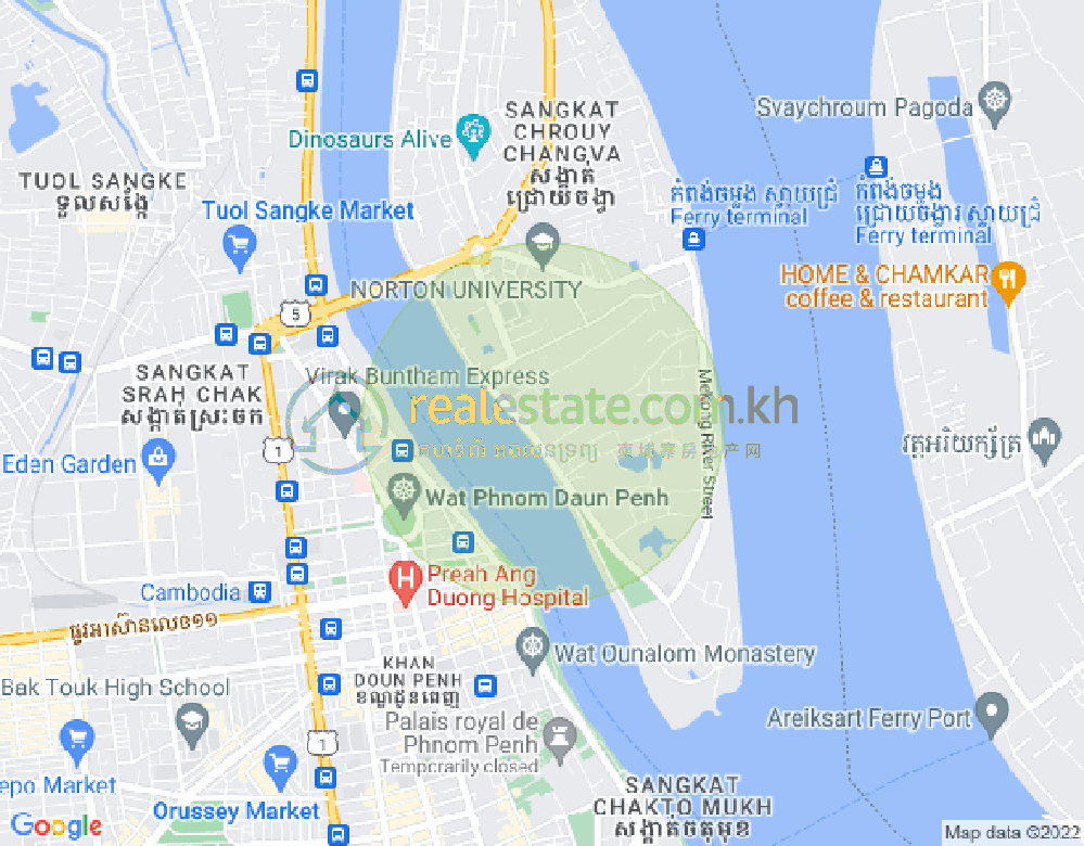 Mapa: Chroy Changvar, Phnom Penh
