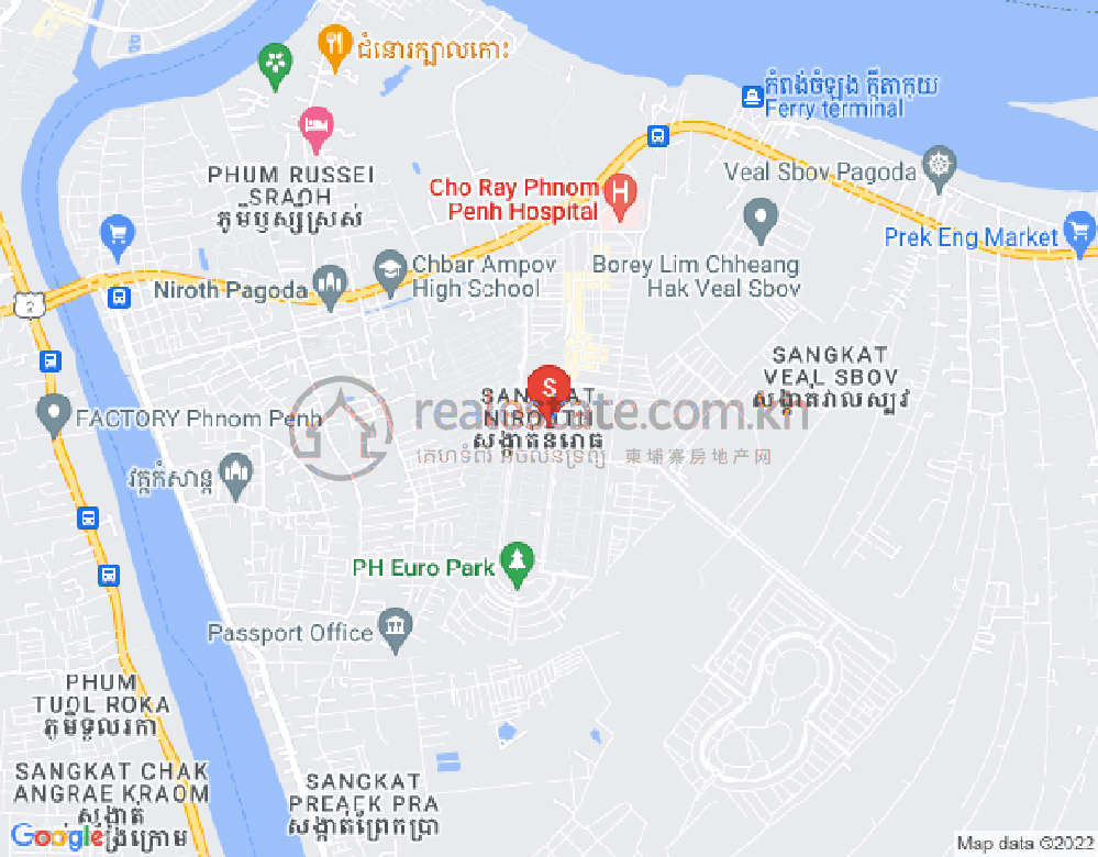 แผนที่ นิรุต, จบาร์อำเปา, พนมเปญ