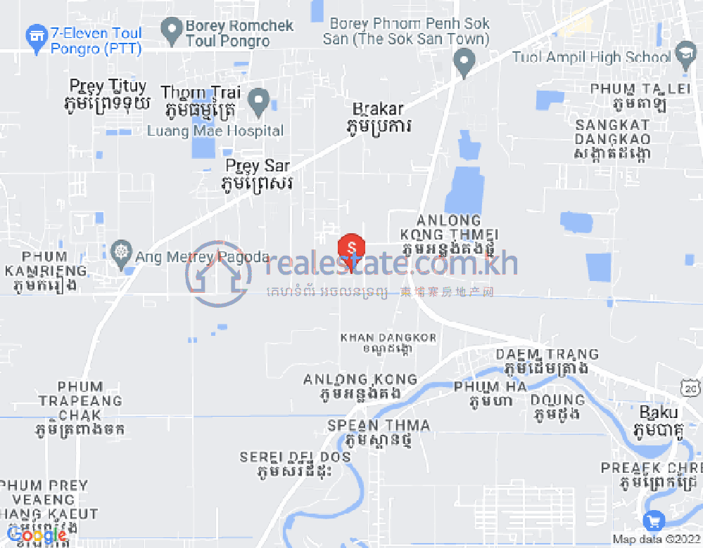 แผนที่ เปร็ยสา, ดังกอ, พนมเปญ