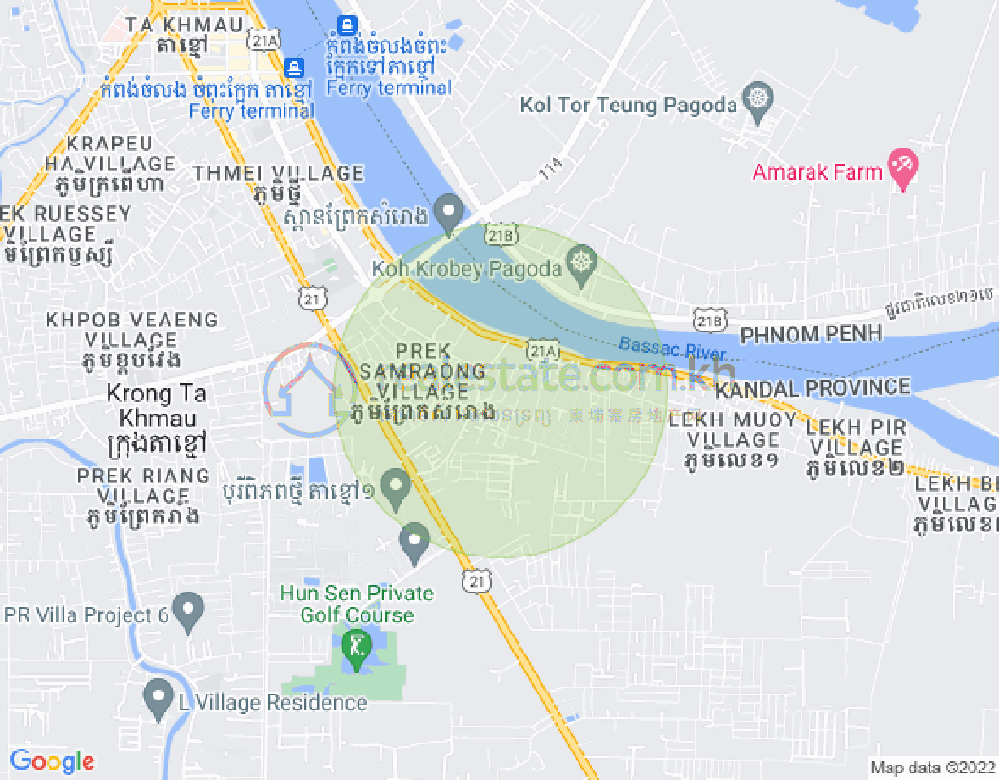 Map of 21A 21A, Ta Khmao, Ta Khmau, Kandal