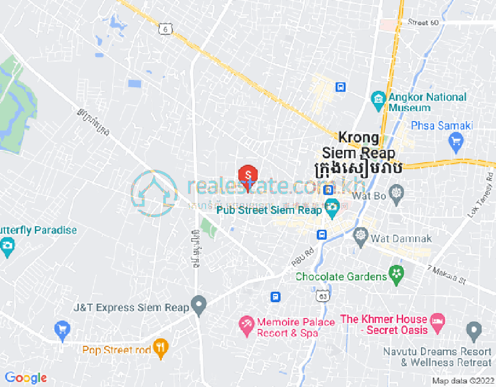Mapa: Svay Dankum, Siem Reap