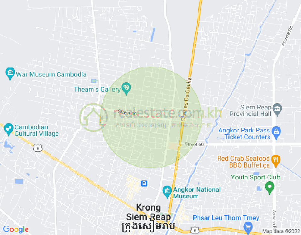 Mapa: Kouk Chak, Siem Reap