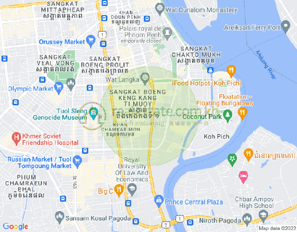แผนที่ BKK 1, บึงเกงกอง, พนมเปญ