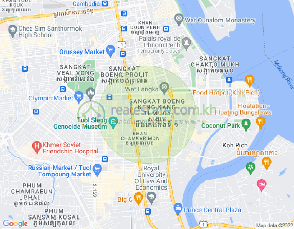 แผนที่ BKK 1, บึงเกงกอง, พนมเปญ