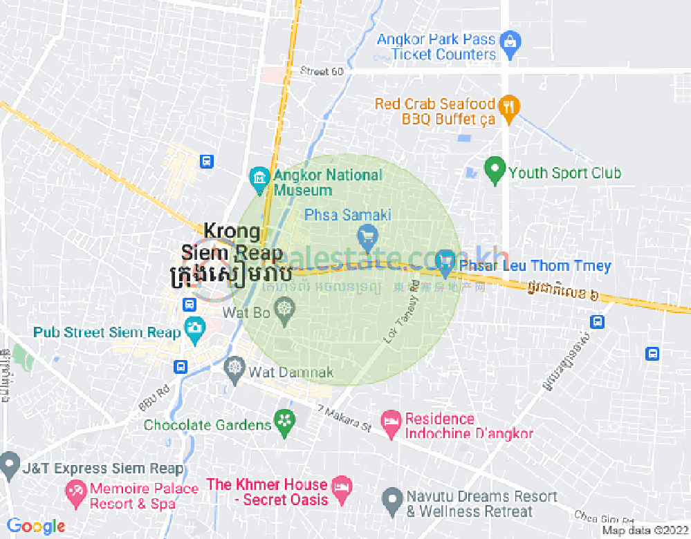 Mapa: Sla Kram, Siem Reap
