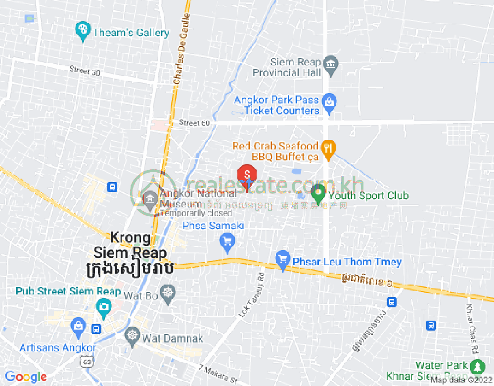Mapa: Sala Kamraeuk, Siem Reap