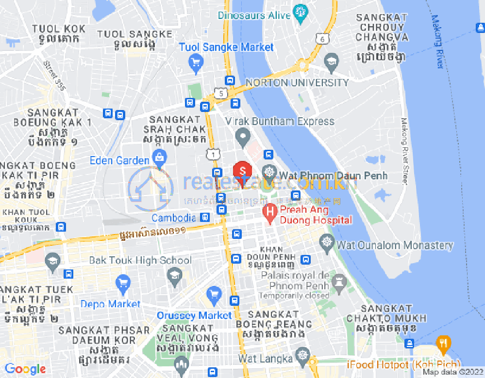 新街市3分区, 隆边区, 金边地图