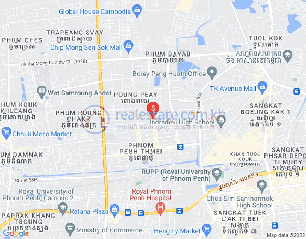 新金边, 森速区, 金边地图