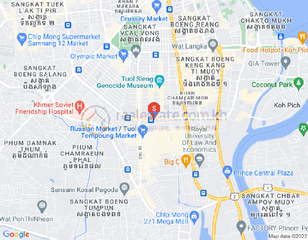 朱德奔1分区, 占卡蒙, 金边地图
