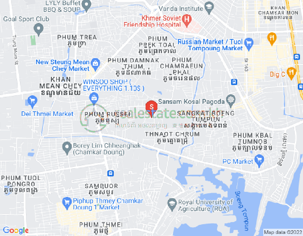 Map of Borey Varina Duong Ngeap