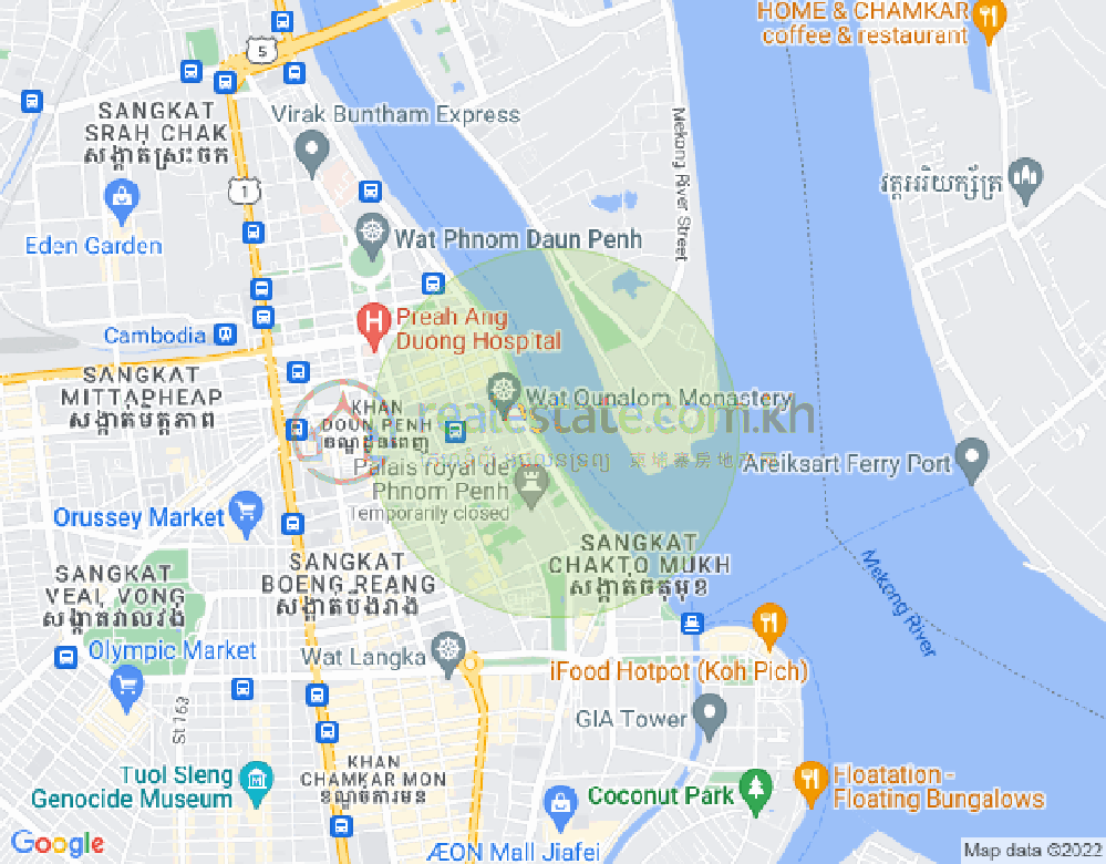 Карта Чакто Мукх, Доун Пень, Пномпень