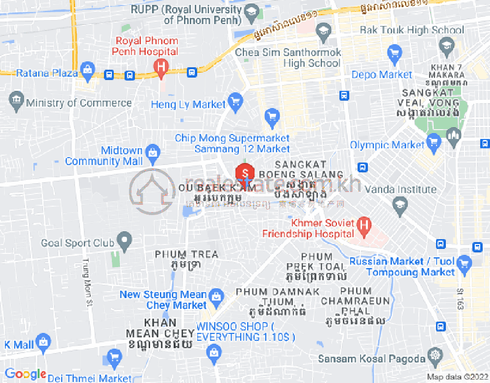 ផែនទី គោកឃ្លាំង, សែនសុខ, ភ្នំពេញ