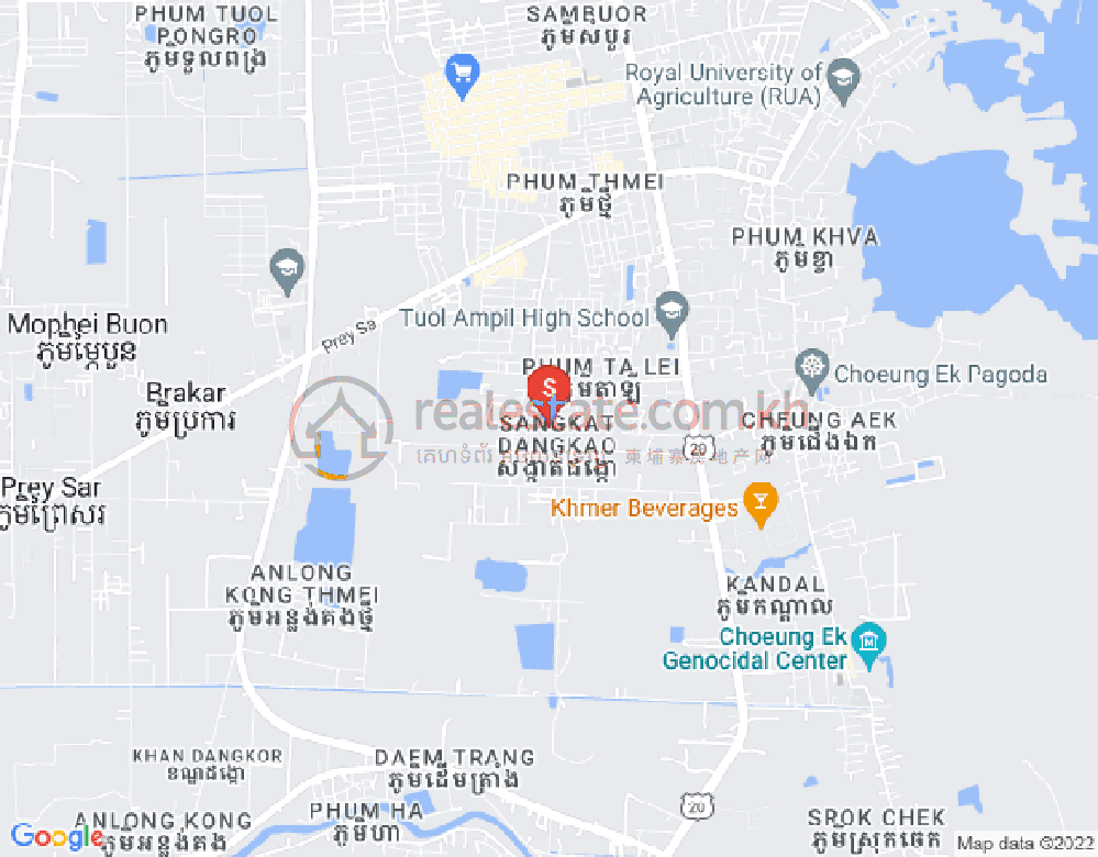 Mapa: Dangkao, Phnom Penh