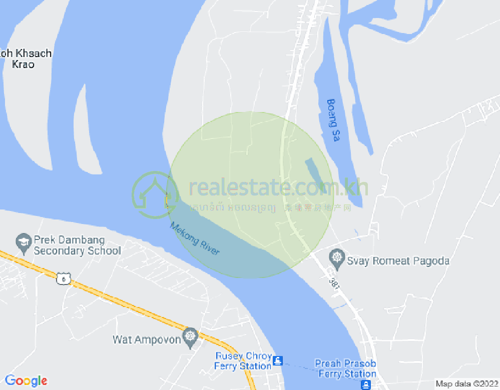 Mapa: 381 N/A, Svay Romiet, Khsach Kandal, Kandal